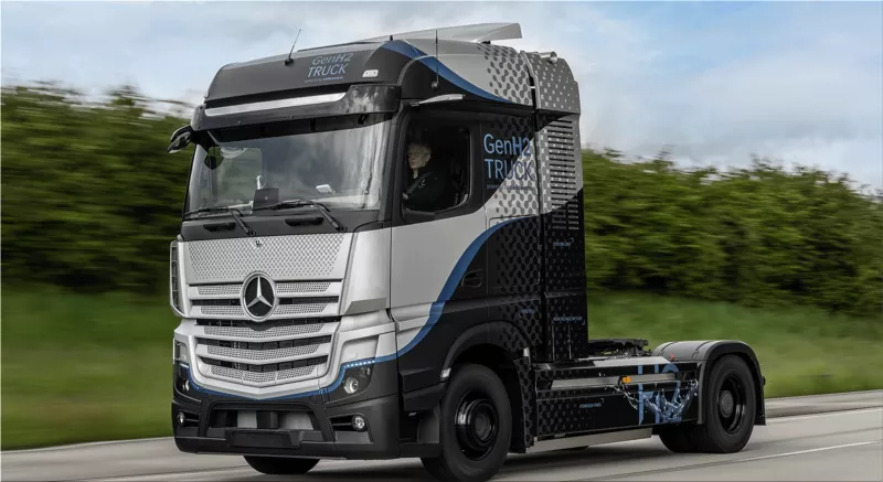 The Mercedes-Benz GenH2 electric truck is powered by hydrogen | EV Stories